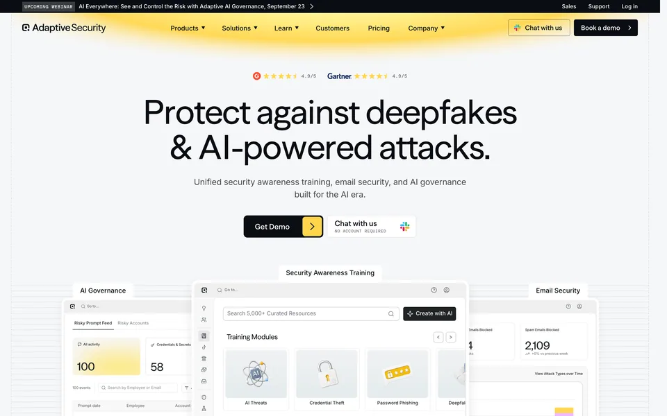 Screenshot of Adaptive Security