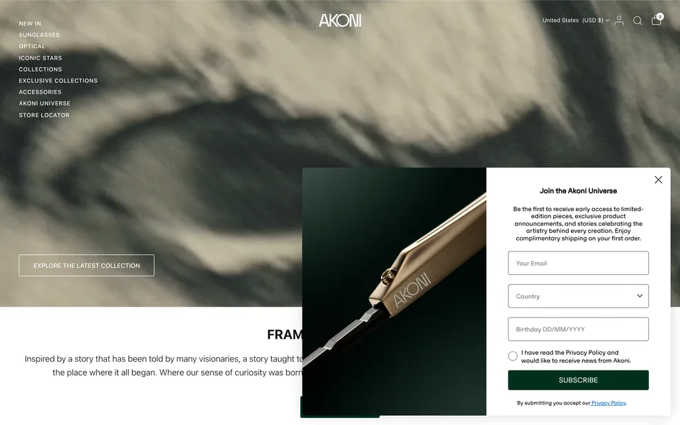 Screenshot of Akoni