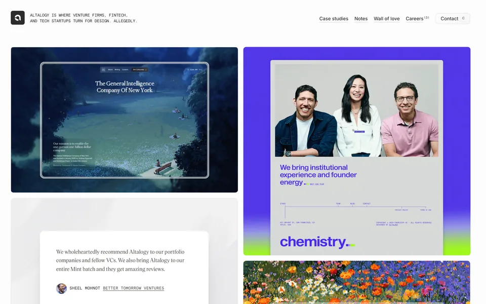 Screenshot of the Altalogy website (altalogy.com)