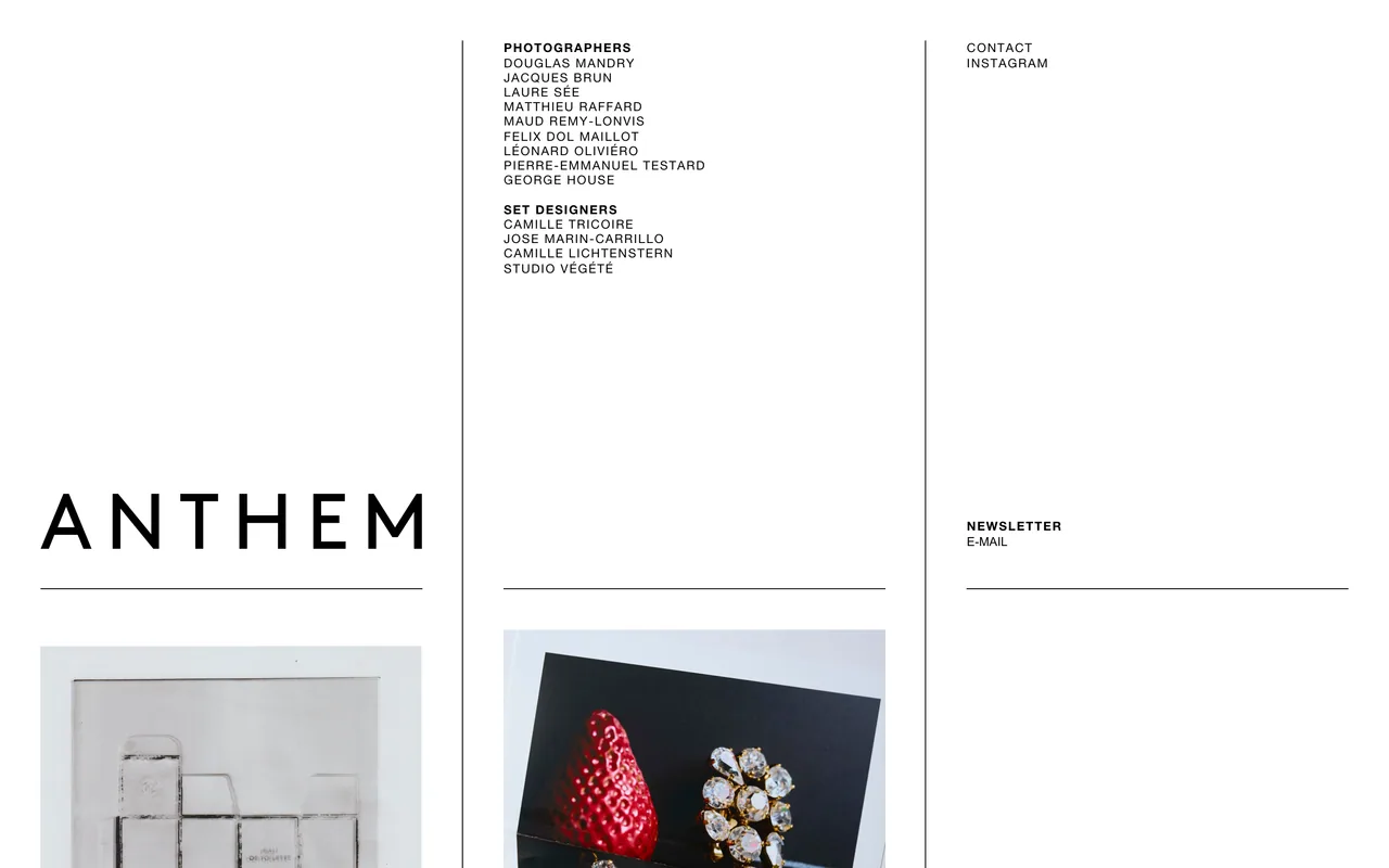 Screenshot of the Anthem website (anthemrep.com)