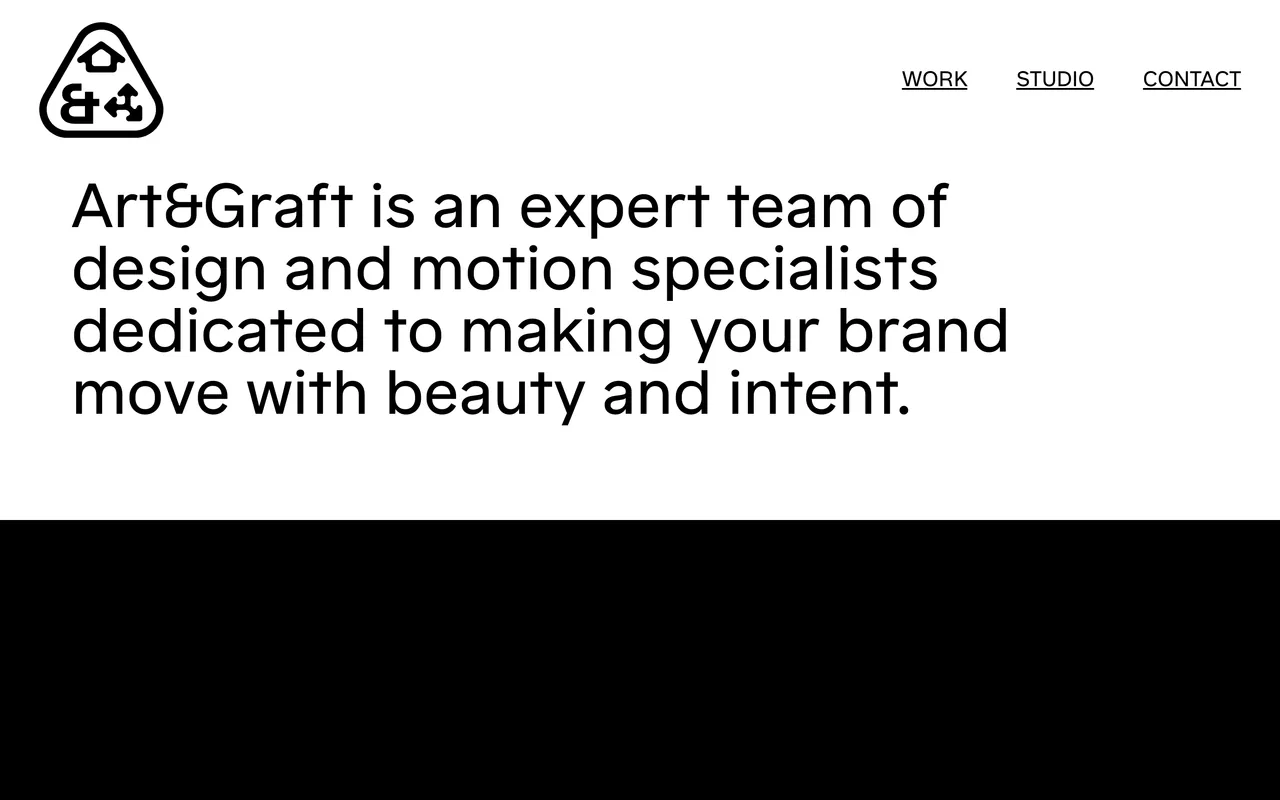 Screenshot of the Art&Graft website (artandgraft.com)