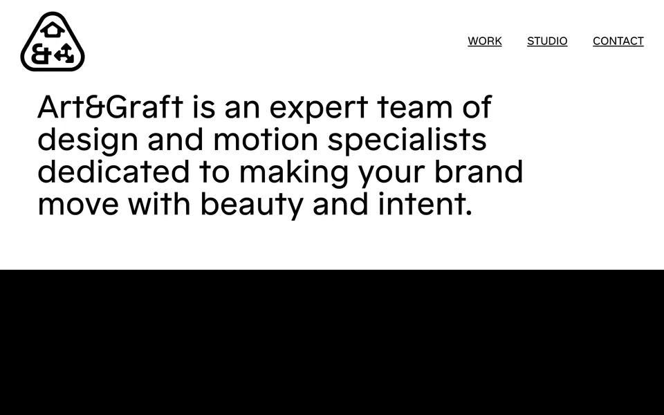 Screenshot of the Art&Graft website (artandgraft.com)