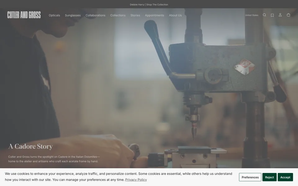 Screenshot of Cutler and Gross