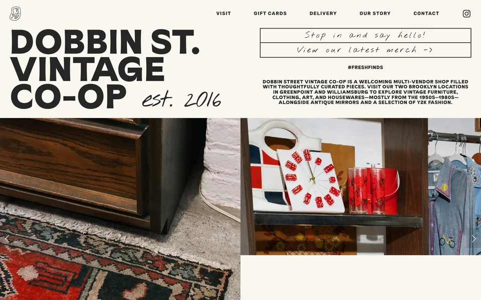 Screenshot of Dobbin St. Vintage Co-op