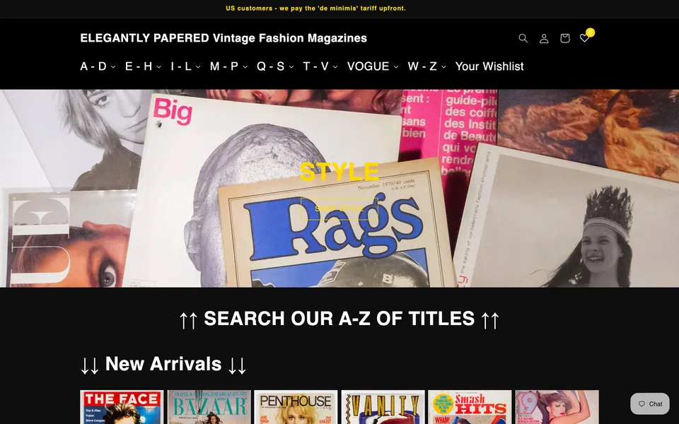 Screenshot of Elegantly Papered