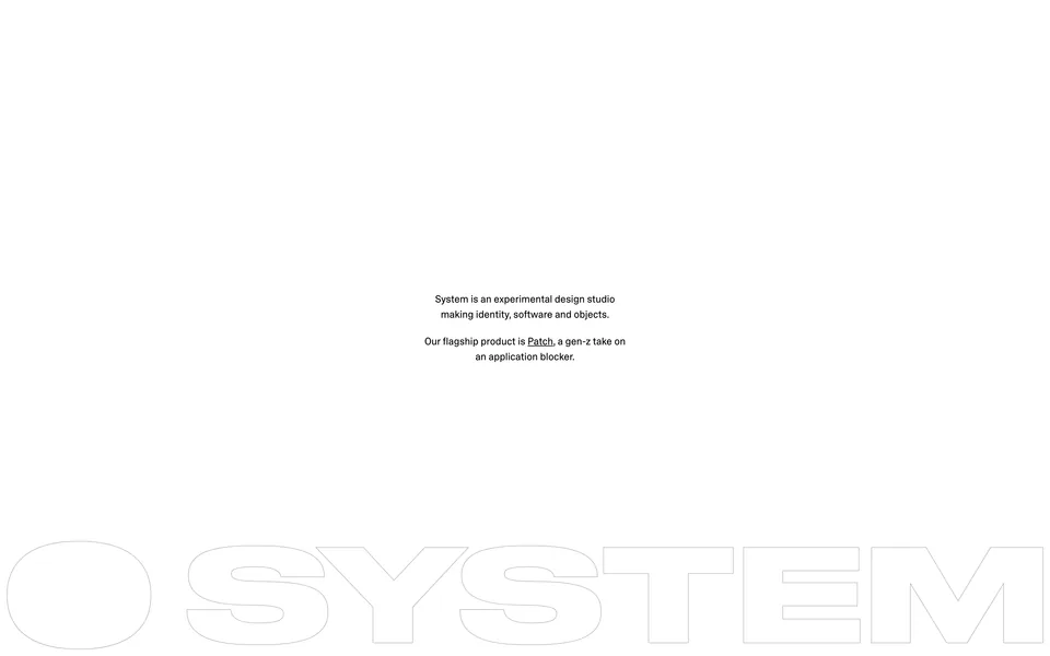Screenshot of System