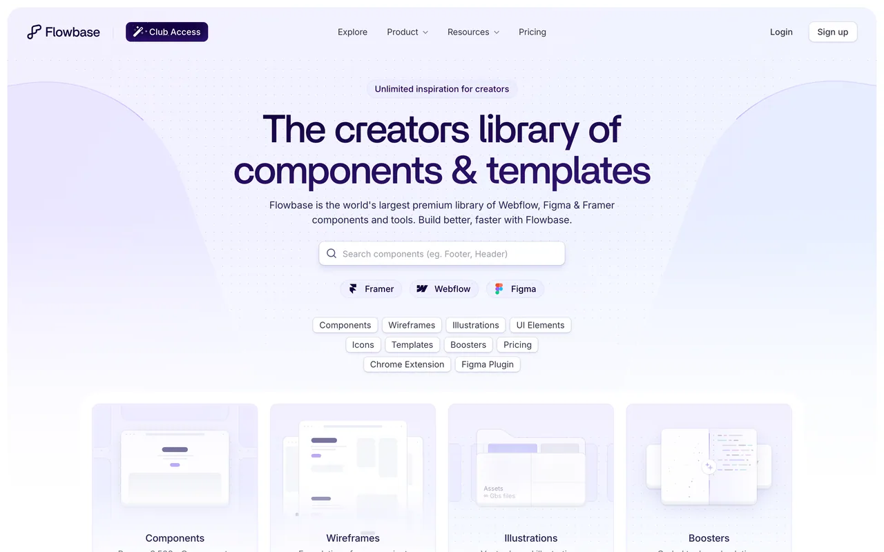 Screenshot of the Flowbase website (flowbase.co)