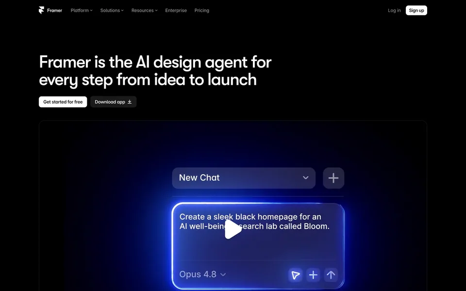 Screenshot of Framer