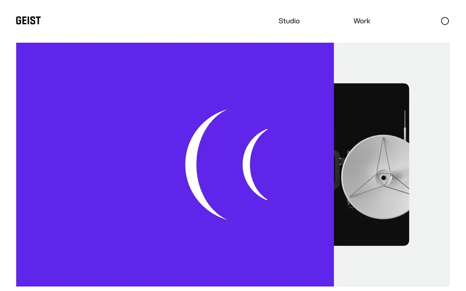 Screenshot of the Geist website (geist.co)