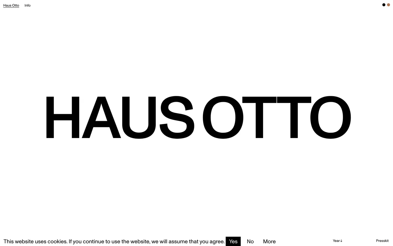 Screenshot of the Haus Otto website (hausotto.com)