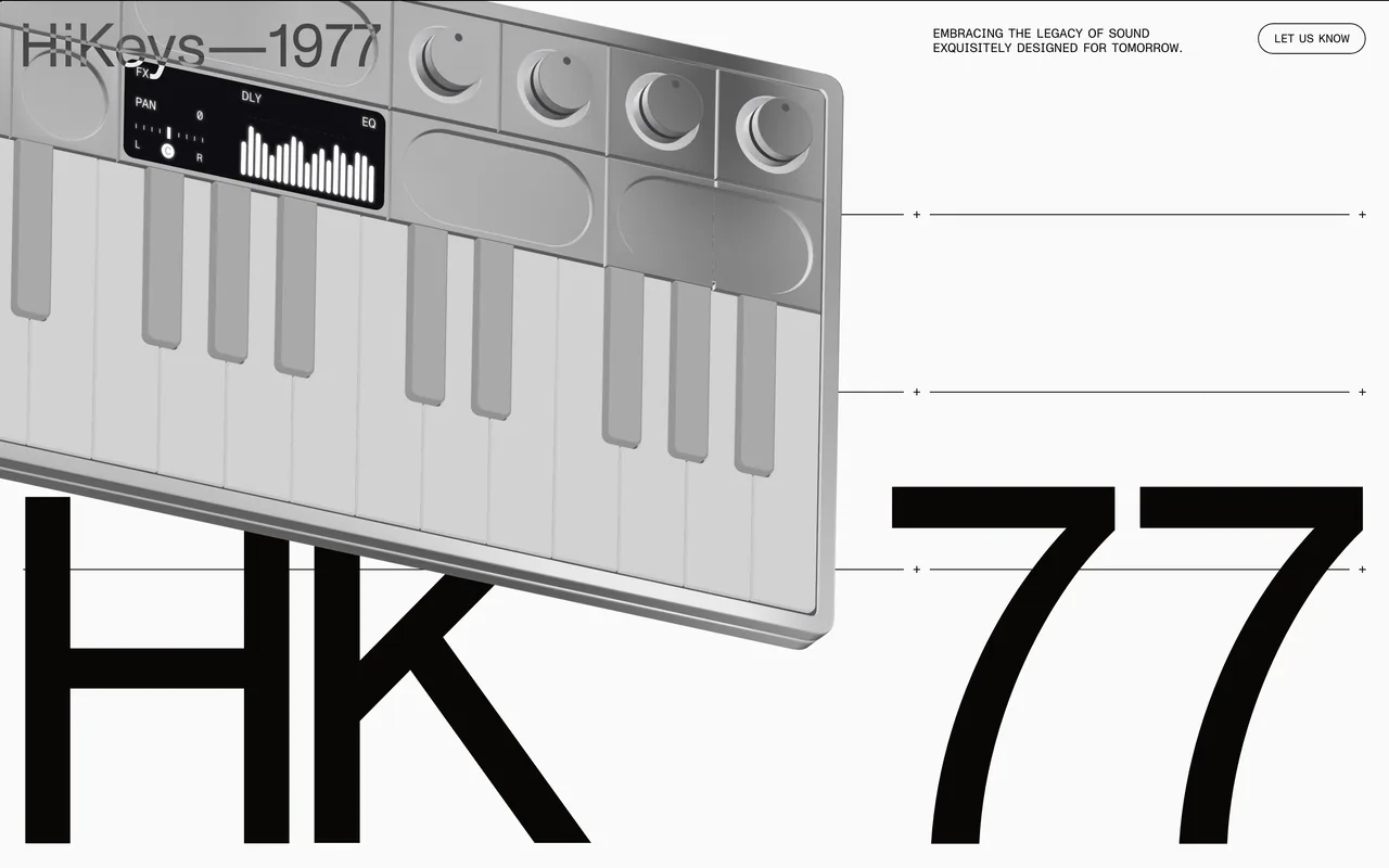Screenshot of the HiKeys 1977 website (hikeys1977.com)