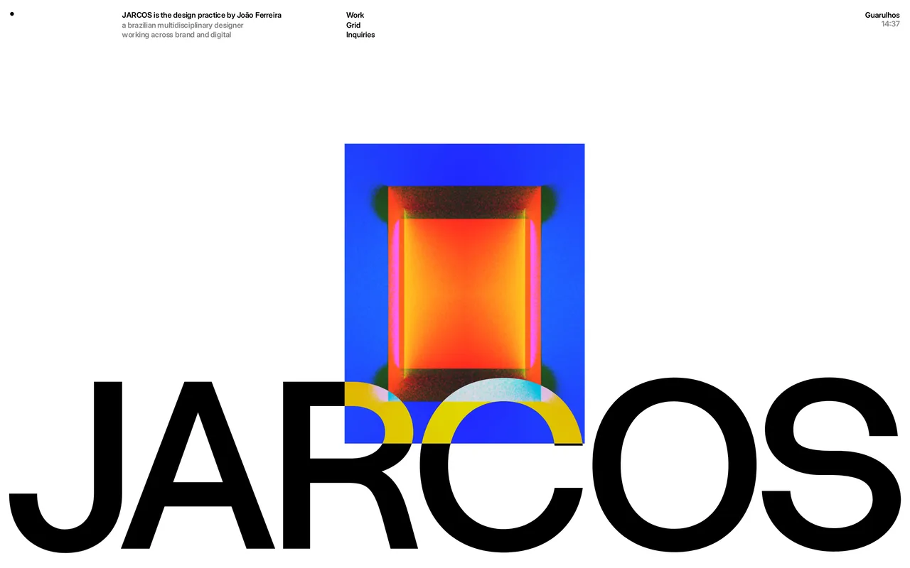 Screenshot of the JARCOS website (jarcos.work)