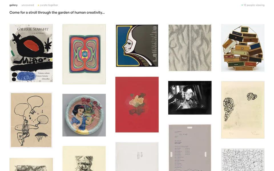 Screenshot of the Jessy In’s Gallery website (gallery.jessyin.world)