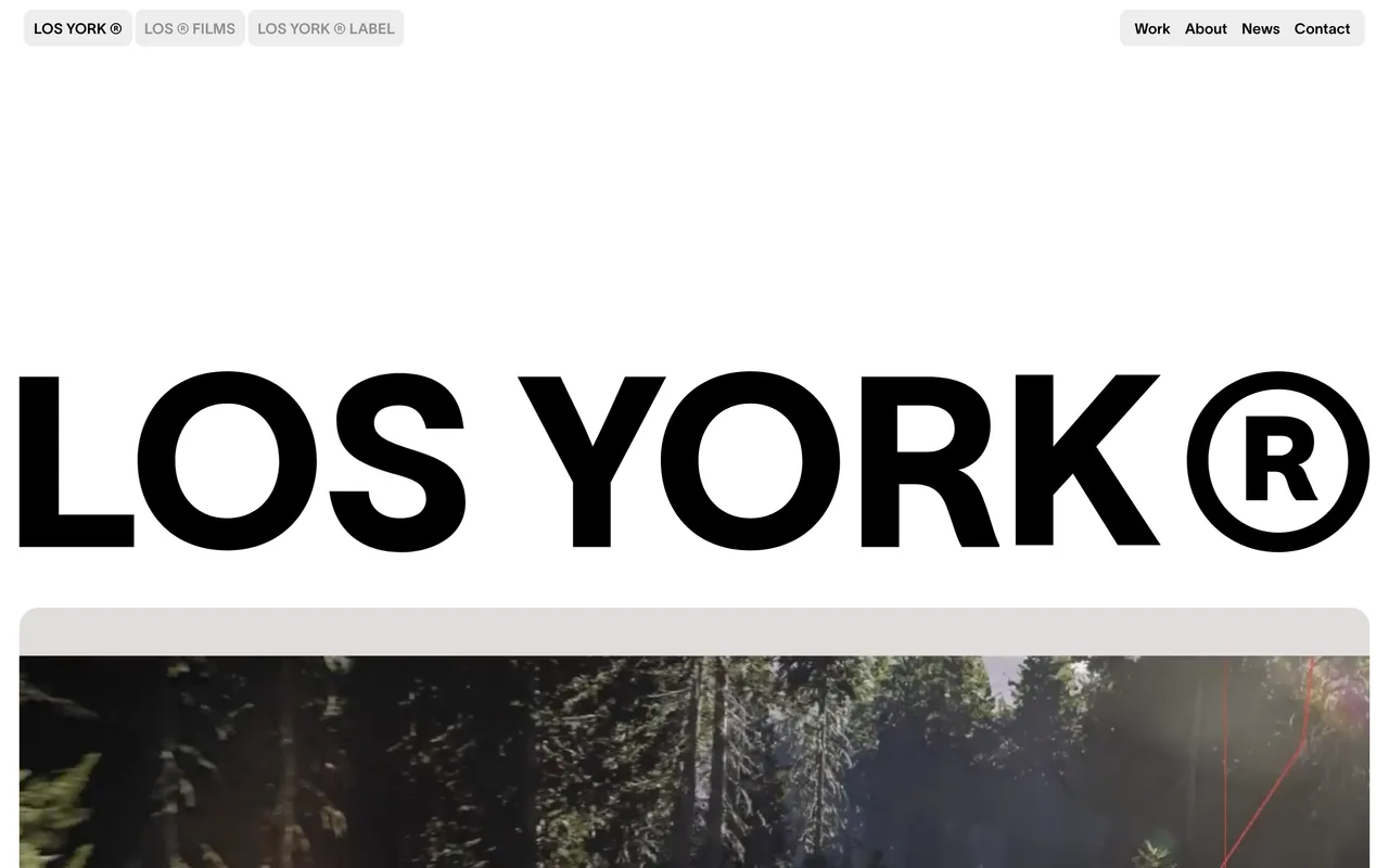 Screenshot of the Los York website (losyork.tv)