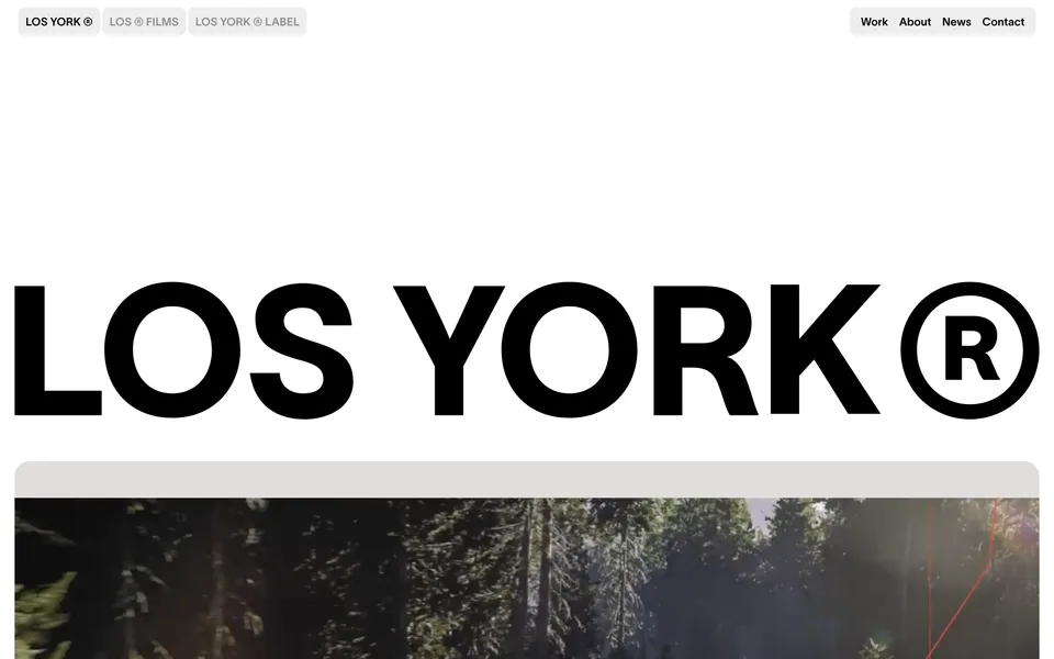 Screenshot of the Los York website (losyork.tv)