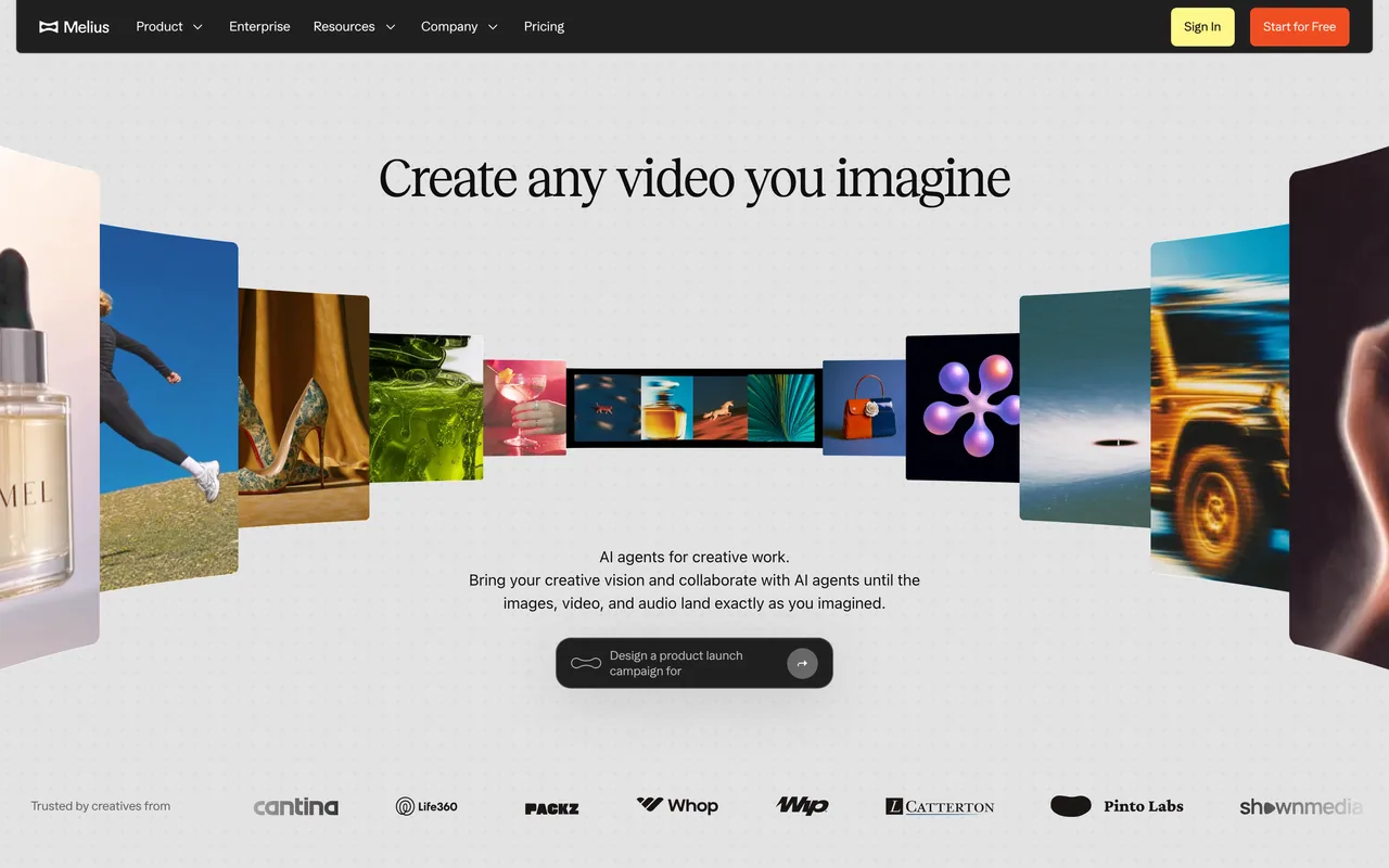 Screenshot of the Melius website (melius.com)