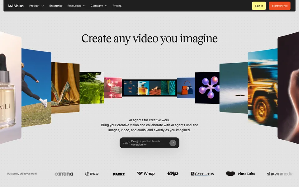 Screenshot of the Melius website (melius.com)