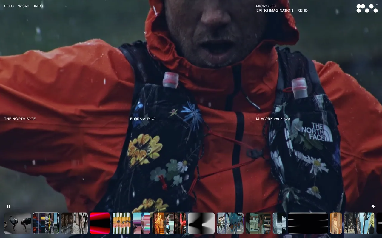 Screenshot of the Microdot website (microdot.vision)