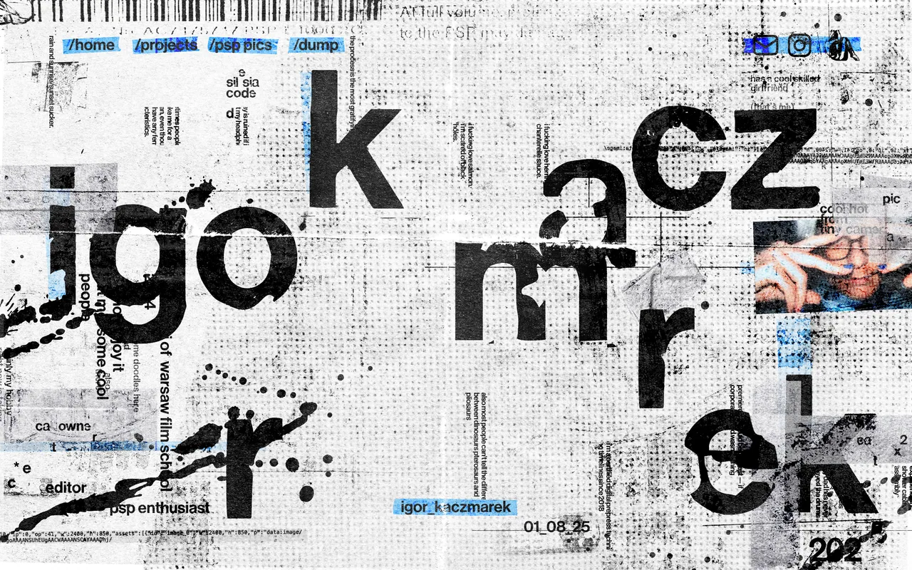 Screenshot of the Igor Kaczmarek website (mojkomputer.eu)
