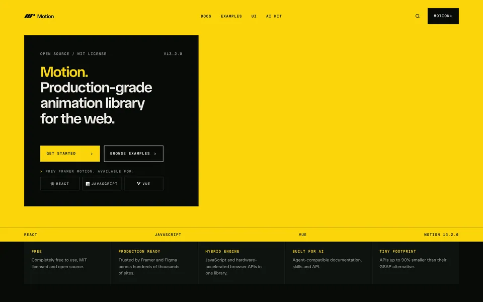 Screenshot of Motion