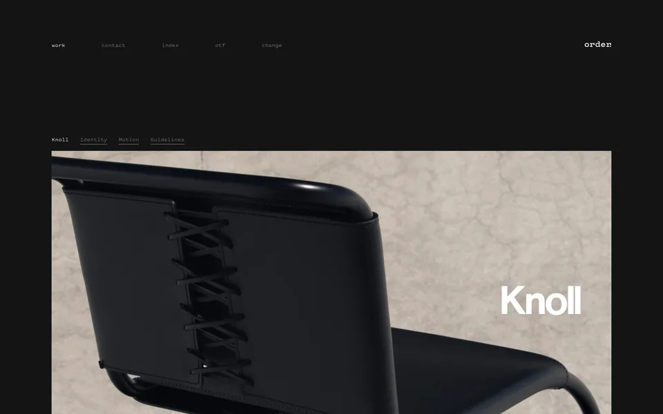 Screenshot of Order