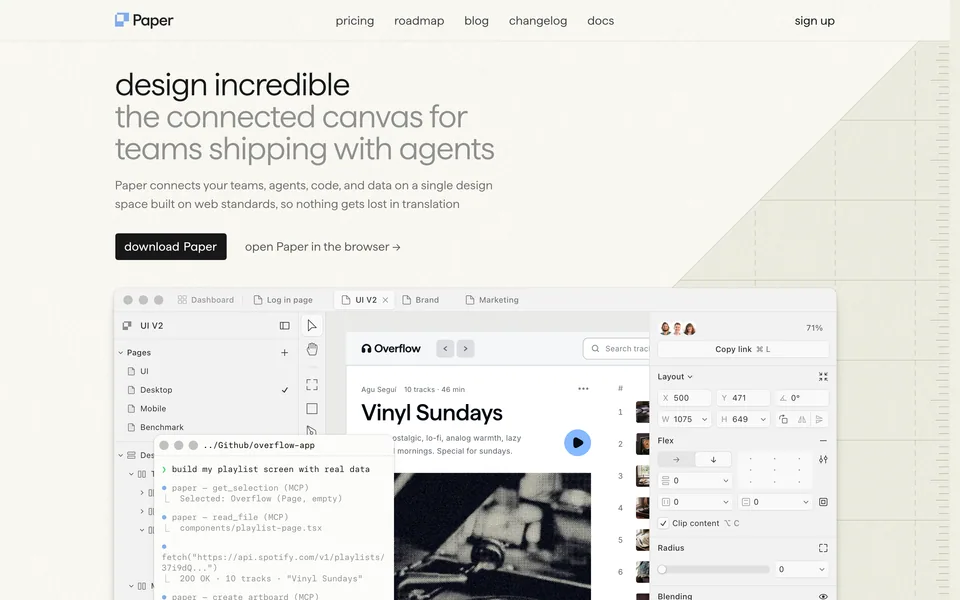 Screenshot of Paper