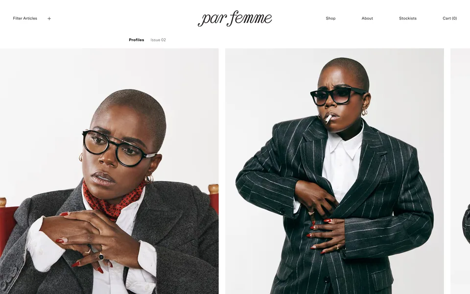 Screenshot of Par Femme