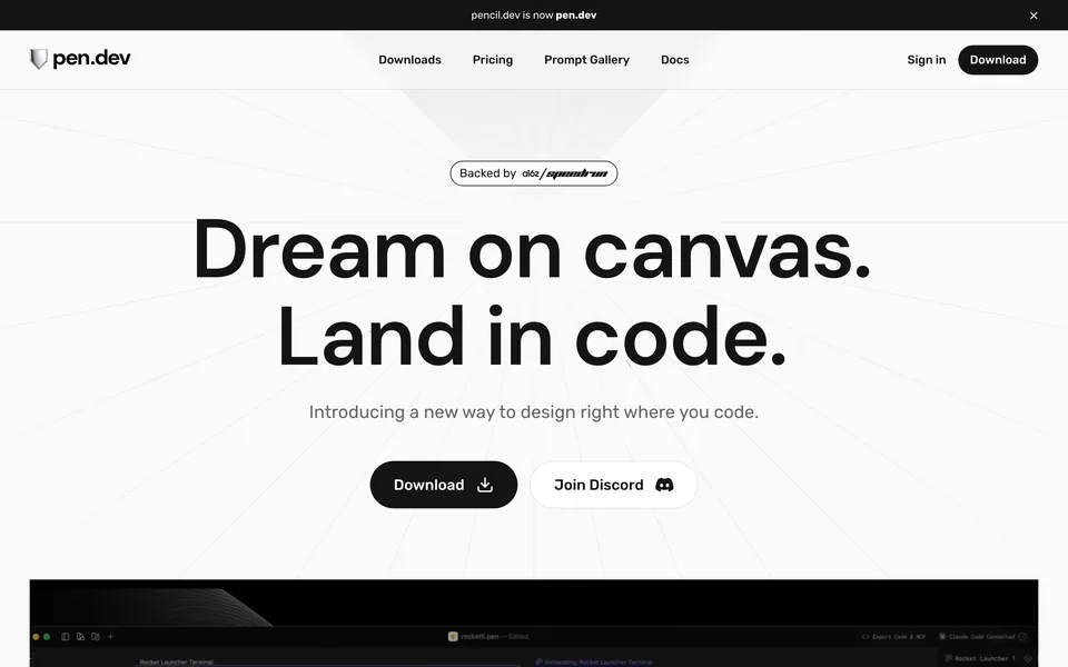 Screenshot of Pencil