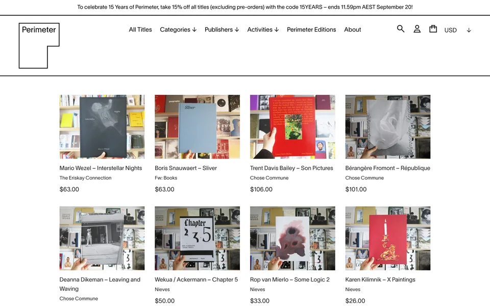 Screenshot of Perimeter Books