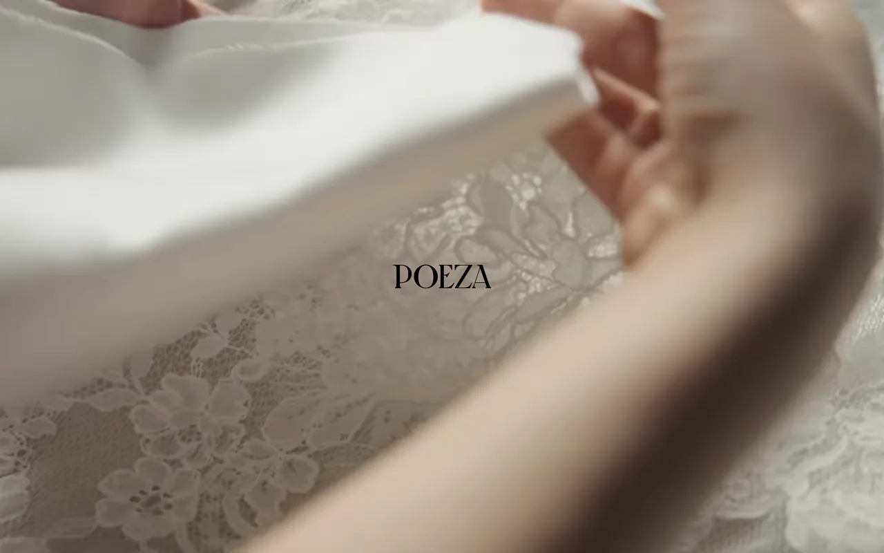 Screenshot of the Poeza website (poezabride.com)