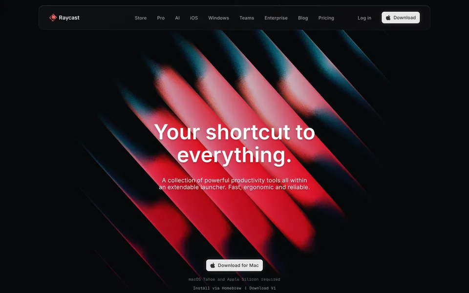 Screenshot of Raycast
