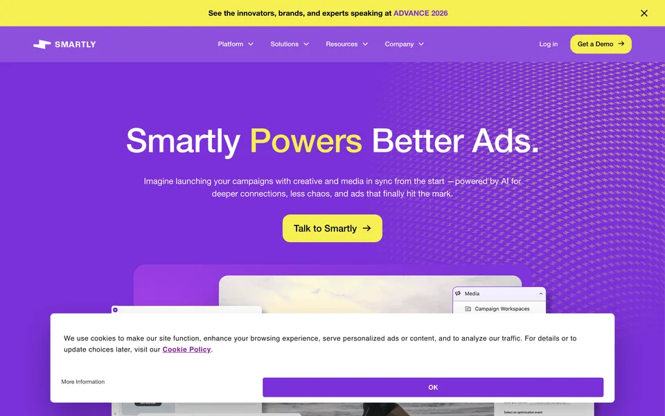 Screenshot of Smartly