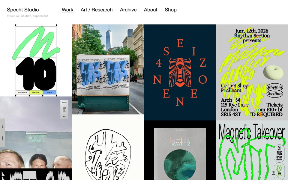 Screenshot of Specht Studio