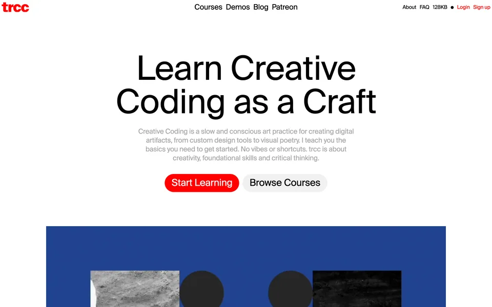 Screenshot of Tim Rodenbröker Creative Coding