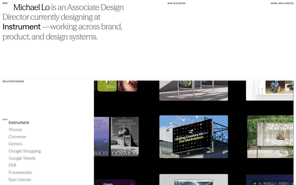 Screenshot of Michael Lo