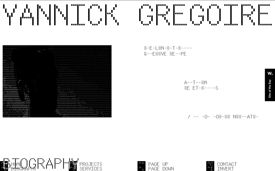 Screenshot of Yannick Gregoire